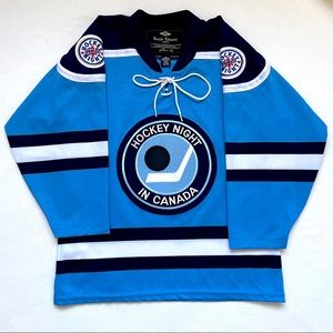 Roger Edwards Sport Hockey Night in Canada Vintage Jersey CBC Sports Youth XL